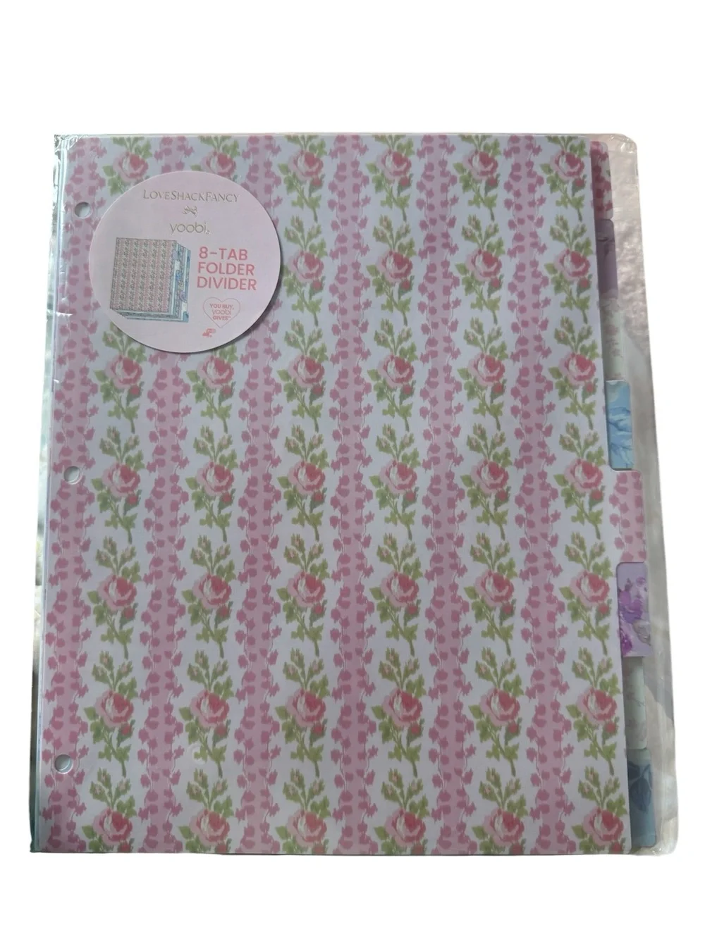 LoveShackFancy x target binder folder dividers set of 8 & bow pen set